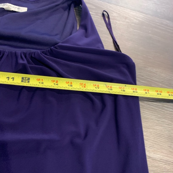 Evan-Picone 2-Piece dress Jacket set comfortable free flowing purple size 16 - Picture 9 of 9